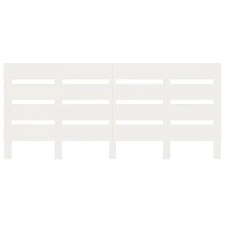 Cadre de lit sans matelas blanc 140x190 cm bois de pin massif