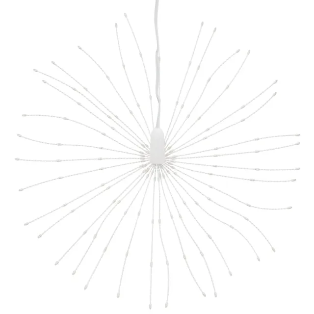 Étoile rayonnante de Noël 140 LED 2 pcs blanc froid 17 cm