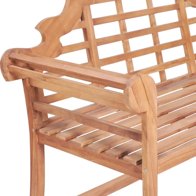 Banc de jardin 127x58,5x92,5 cm Bois massif de teck