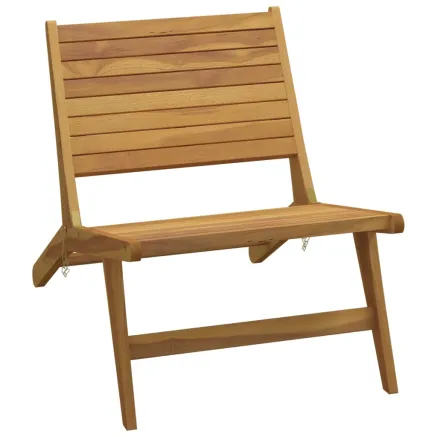 Chaise de jardin Bois de teck solide 2