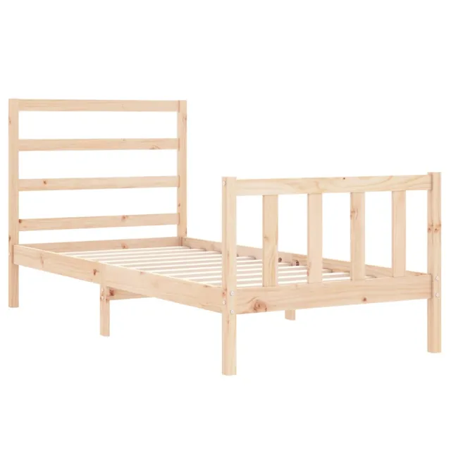 Cadre de lit sans matelas 90x190 cm bois de pin massif
