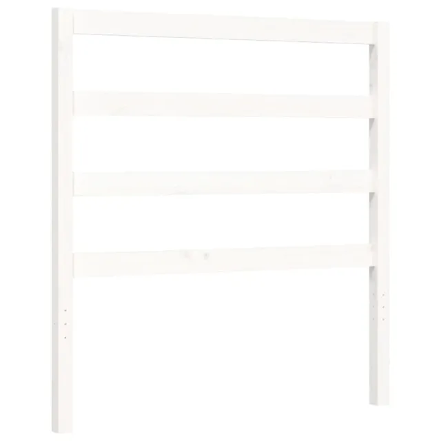 Cadre de lit sans matelas blanc 90x190 cm bois de pin massif
