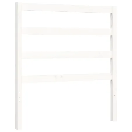Cadre de lit sans matelas blanc 90x190 cm bois de pin massif