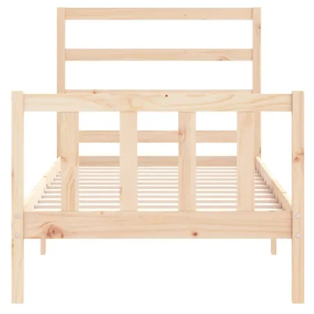 Cadre de lit sans matelas 90x200 cm bois de pin massif