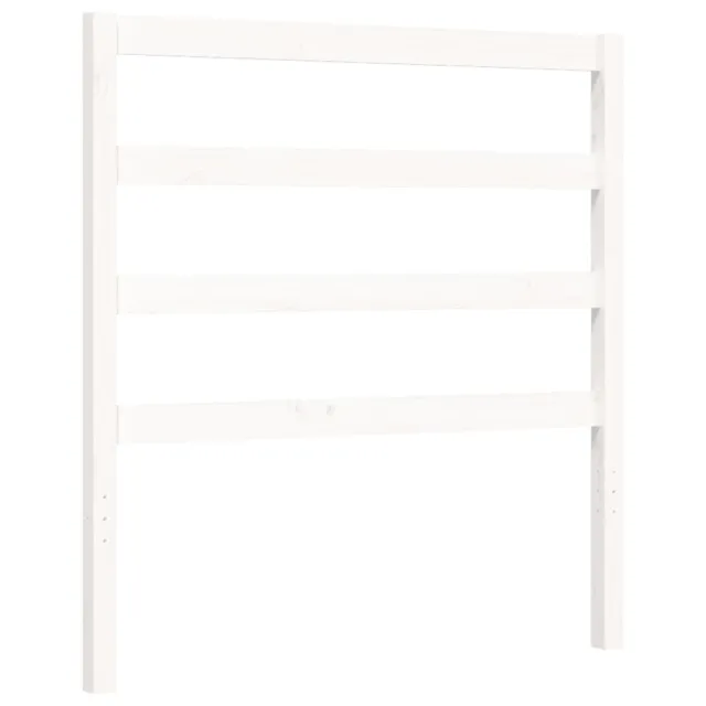 Cadre de lit sans matelas blanc 90x200 cm bois de pin massif