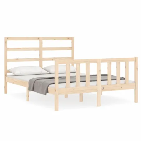 Cadre de lit sans matelas 120x200 cm bois de pin massif