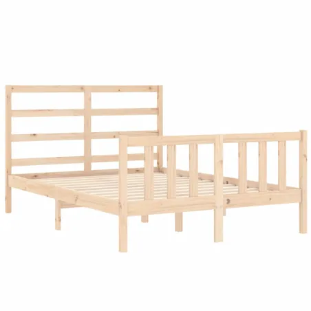 Cadre de lit sans matelas 120x200 cm bois de pin massif