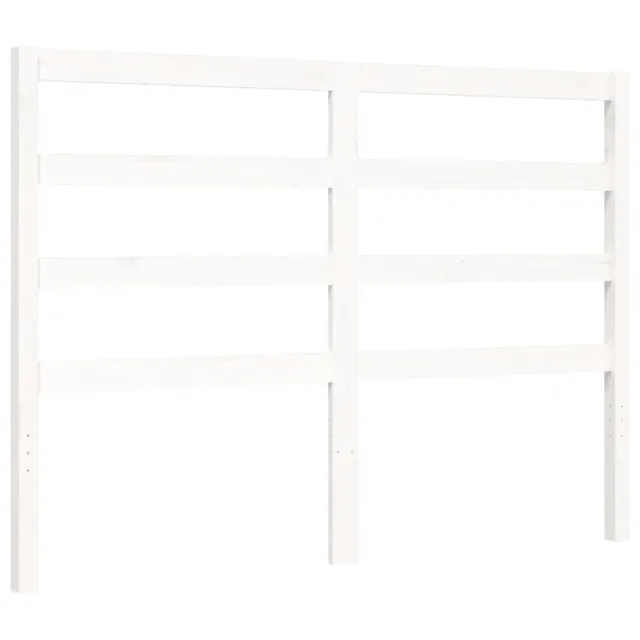 Cadre de lit sans matelas blanc 120x200 cm bois de pin massif