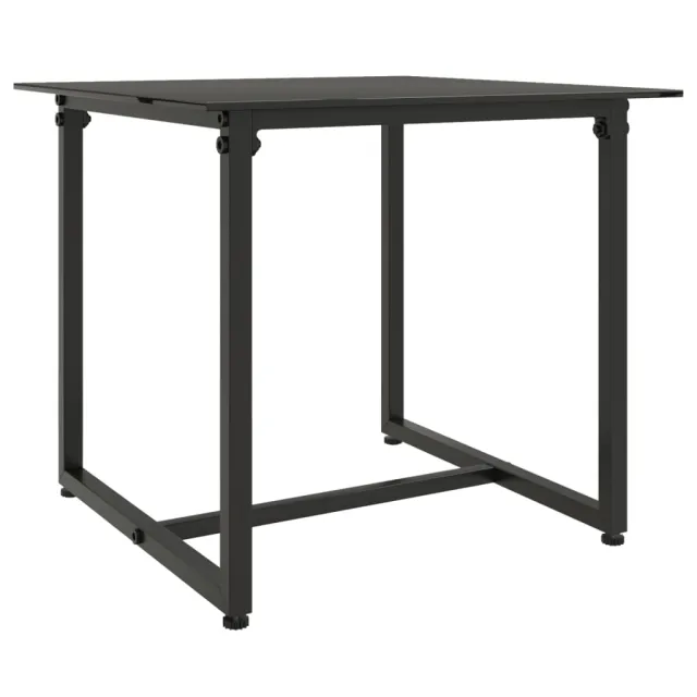 Mobilier d'extérieur 3 pcs avec coussins Résine tressée Noir
