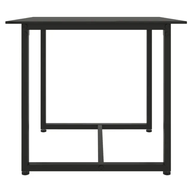 Mobilier d'extérieur 3 pcs avec coussins Résine tressée Noir