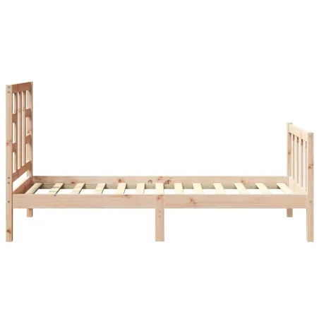 Cadre de lit sans matelas bois de pin massif