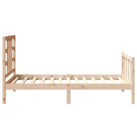 Cadre de lit sans matelas 90x190 cm bois de pin massif