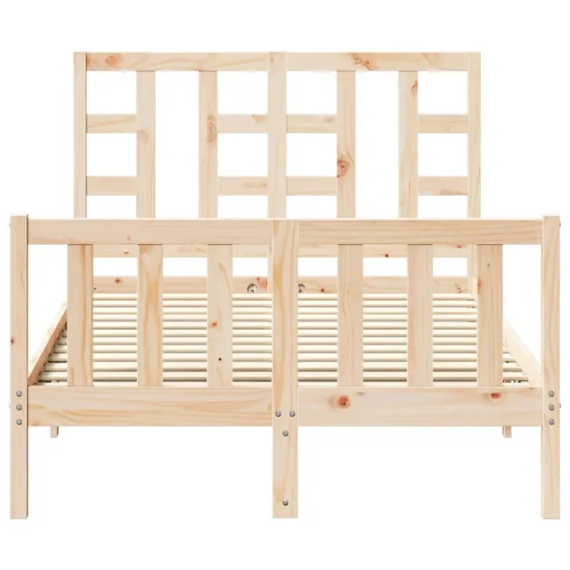 Cadre de lit sans matelas bois de pin massif