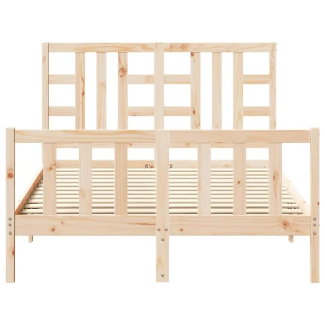 Cadre de lit sans matelas bois de pin massif