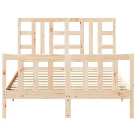 Cadre de lit sans matelas bois de pin massif