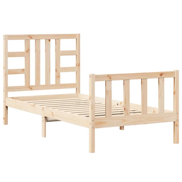 Cadre de lit sans matelas 90x200 cm bois de pin massif