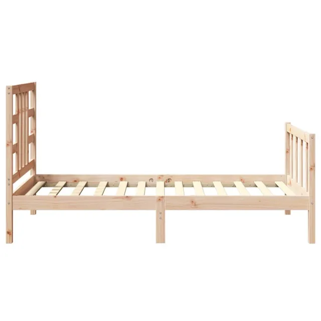 Cadre de lit sans matelas 90x200 cm bois de pin massif