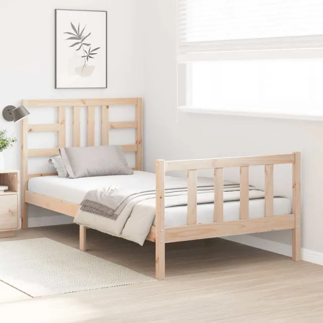 Cadre de lit sans matelas 100x200 cm bois massif de pin