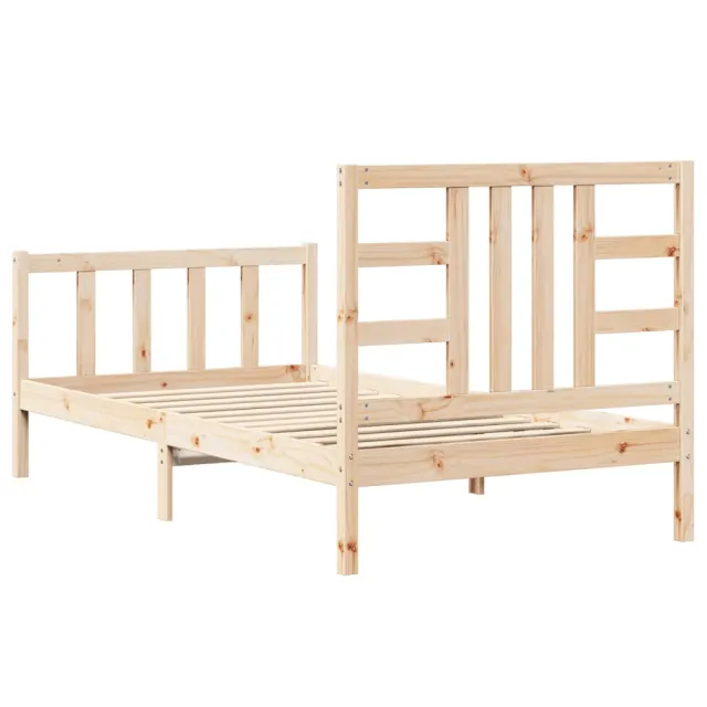 Cadre de lit sans matelas 100x200 cm bois massif de pin
