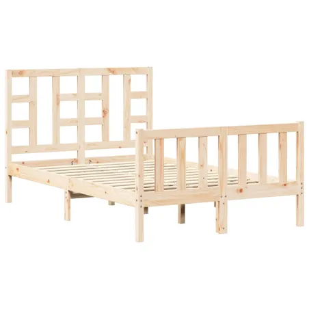 Cadre de lit sans matelas 120x200 cm bois de pin massif