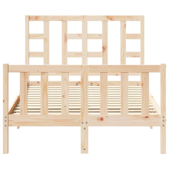 Cadre de lit sans matelas 120x200 cm bois de pin massif