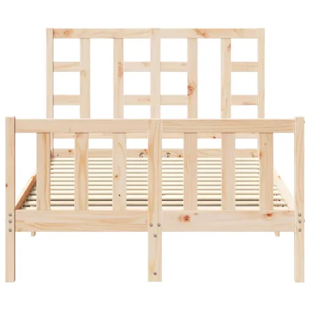 Cadre de lit sans matelas 120x200 cm bois de pin massif
