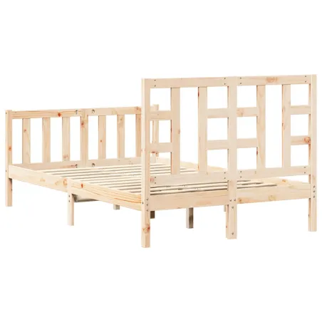 Cadre de lit sans matelas 120x200 cm bois de pin massif