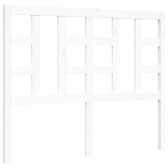 Cadre de lit sans matelas blanc 120x200 cm bois de pin massif