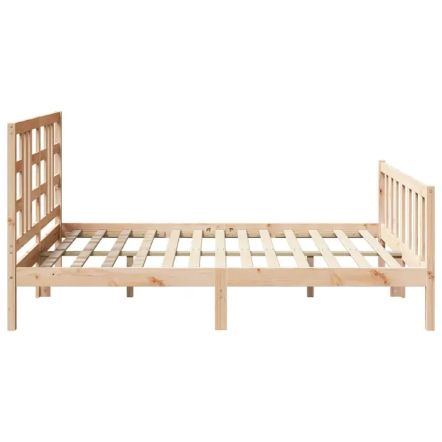 Cadre de lit sans matelas 160x200 cm bois massif de pin