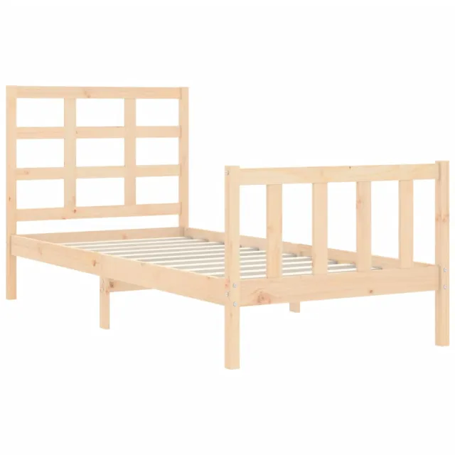 Cadre de lit sans matelas 90x200 cm bois de pin massif