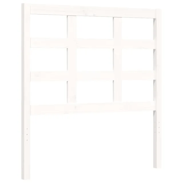 Cadre de lit sans matelas blanc 100x200 cm bois de pin massif