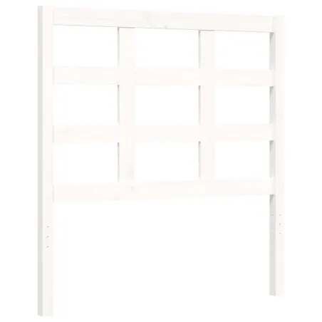 Cadre de lit sans matelas blanc 100x200 cm bois de pin massif