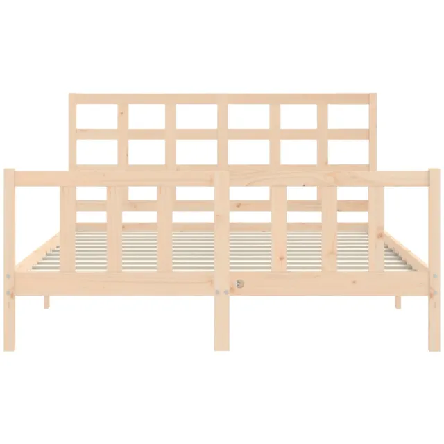 Cadre de lit sans matelas 160x200 cm bois massif de pin