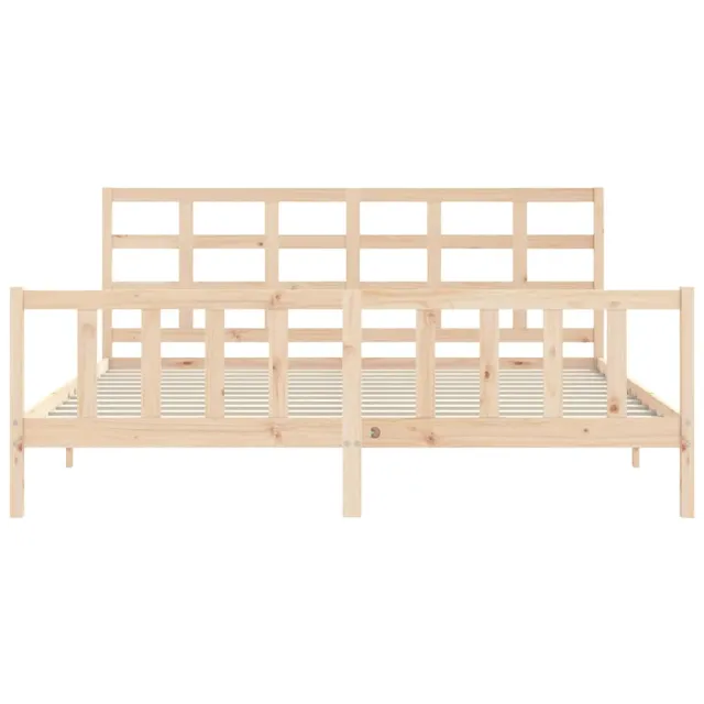 Cadre de lit sans matelas 200x200 cm bois massif de pin