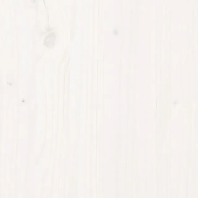 Cadre de lit sans matelas blanc bois de pin massif