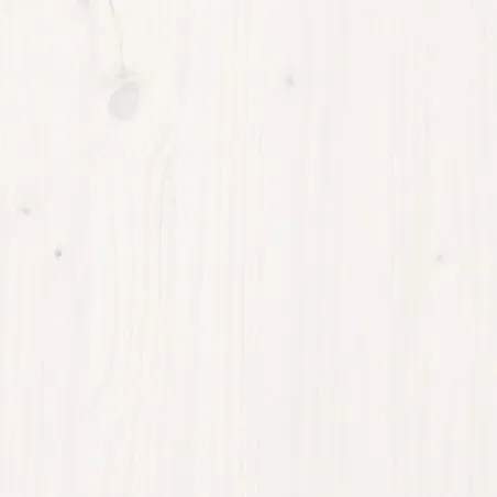 Cadre de lit sans matelas blanc bois de pin massif