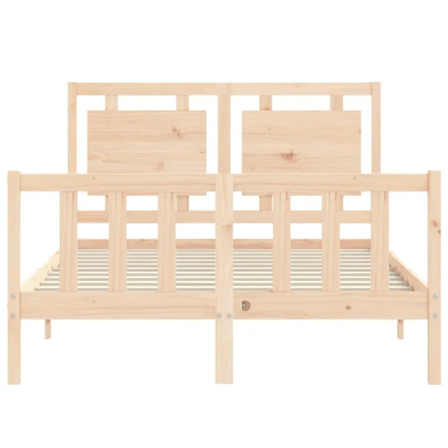 Cadre de lit sans matelas 140x190 cm bois de pin massif