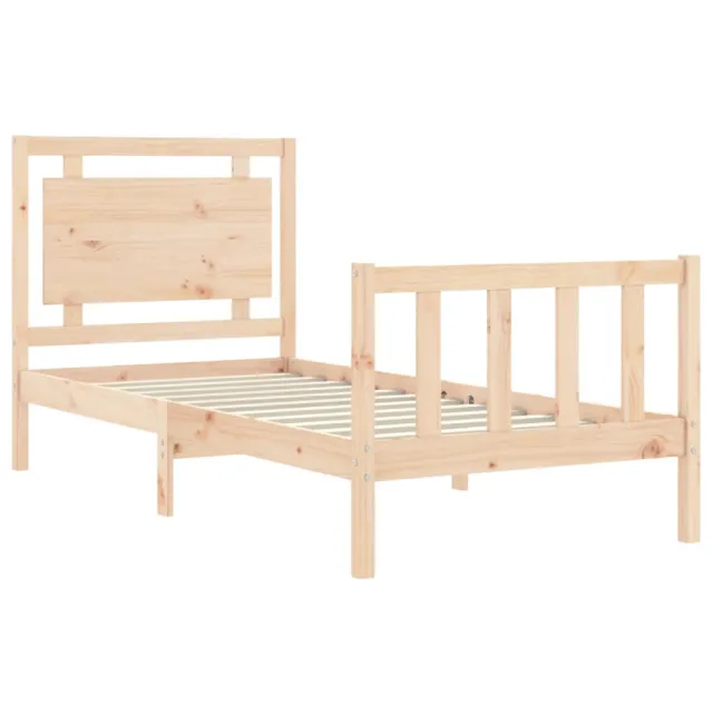 Cadre de lit sans matelas 100x200 cm bois massif de pin