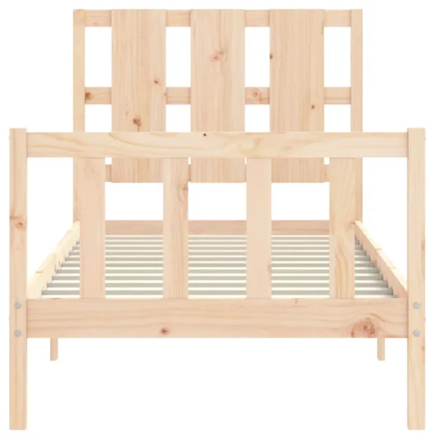 Cadre de lit sans matelas 90x200 cm bois de pin massif