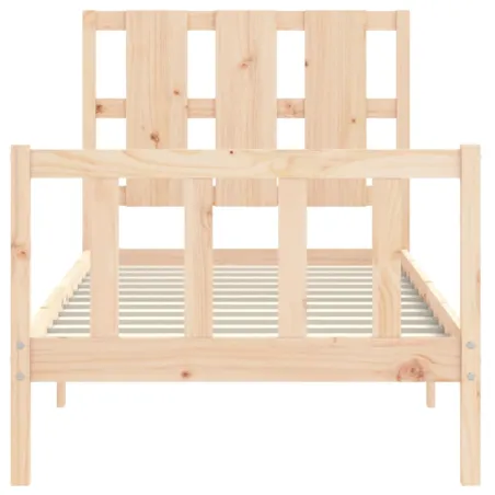 Cadre de lit sans matelas 90x200 cm bois de pin massif