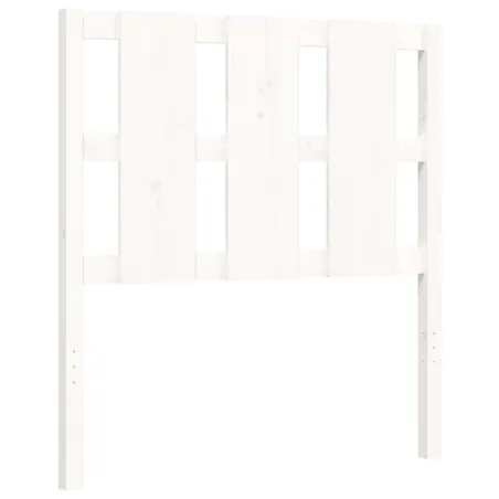 Cadre de lit sans matelas blanc 90x200 cm bois de pin massif