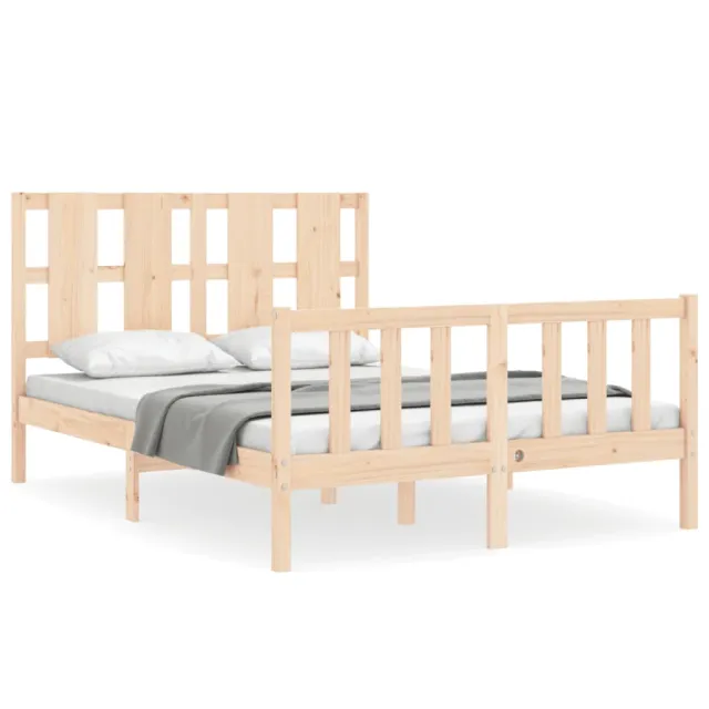Cadre de lit sans matelas 120x200 cm bois de pin massif