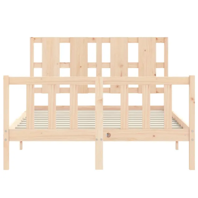 Cadre de lit sans matelas 120x200 cm bois de pin massif