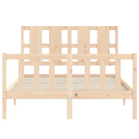Cadre de lit sans matelas 120x200 cm bois de pin massif