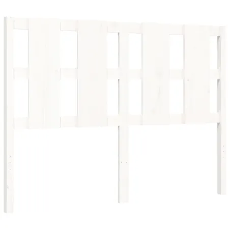 Cadre de lit sans matelas blanc 120x200 cm bois de pin massif