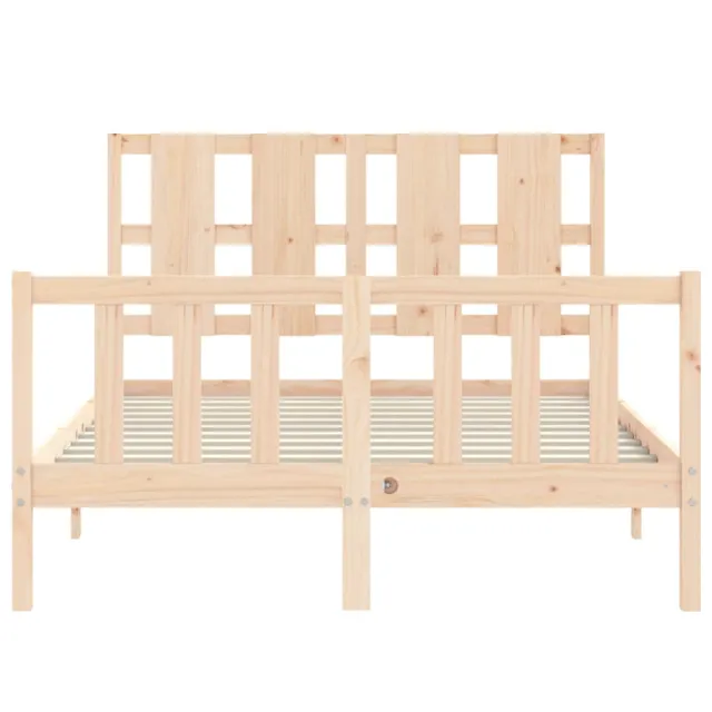 Cadre de lit sans matelas 140x200 cm bois massif de pin