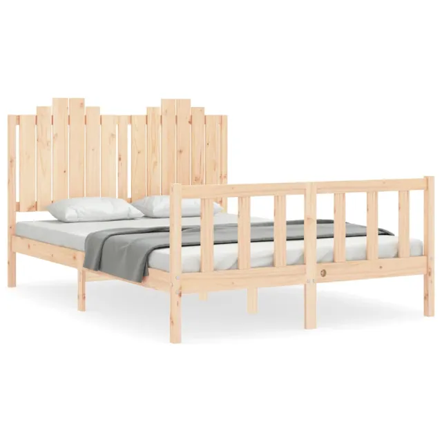 Cadre de lit sans matelas 140x190 cm bois de pin massif