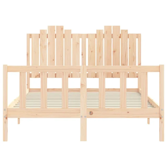 Cadre de lit sans matelas 140x190 cm bois de pin massif