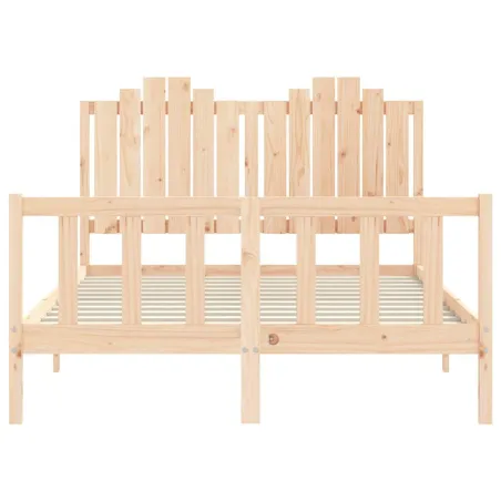 Cadre de lit sans matelas 140x200 cm bois massif de pin