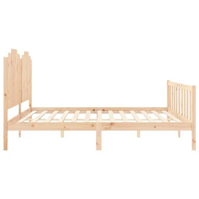 Cadre de lit sans matelas 200x200 cm bois massif de pin